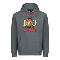 Rock i struck out 100 days of school Premium Hoodie - MaliasSmallBusiness