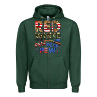 Sports Green red white and pew pew pew Zipper Hoodie - Zillion Design Studio