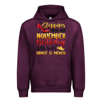 Mauve Wine stepping into my november birthday Urban Hoodie - MaliasSmallBusiness