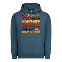 Pigment Midnight Navy stepping into my november birthday Urban Hoodie - MaliasSmallBusiness