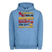 Pigment Pebble Blue stepping into my november birthday Urban Hoodie - MaliasSmallBusiness