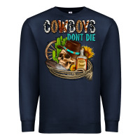 Navy cowboys don't die Premium Sweatshirt - AdoDesignShop
