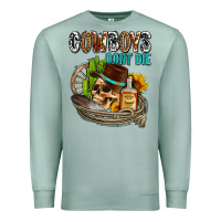 Seafoam cowboys don't die Premium Sweatshirt - AdoDesignShop