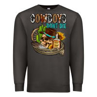 Smoke cowboys don't die Premium Sweatshirt - AdoDesignShop
