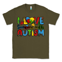 Army Green i love someone with autism Classic Tee - Zillion Design Studio