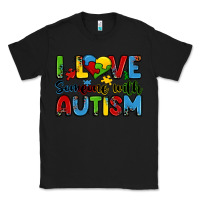 Black i love someone with autism Classic Tee - Zillion Design Studio