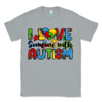Heather Grey i love someone with autism Classic Tee - Zillion Design Studio