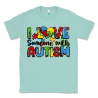 Seafoam i love someone with autism Classic Tee - Zillion Design Studio