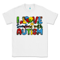 White i love someone with autism Classic Tee - Zillion Design Studio