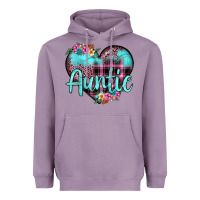 Lavender auntie leopard turquoise heart Heavyweight Hoodie - JahusDesignShop