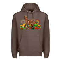 Coffee blessed afro woman hands Premium Hoodie - AdoDesignShop