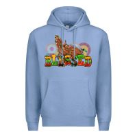 Colony Blue blessed afro woman hands Premium Hoodie - AdoDesignShop