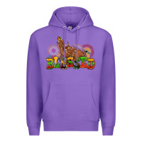 Purple blessed afro woman hands Premium Hoodie - AdoDesignShop