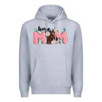 Heather Grey horse mom Premium Hoodie - MaliasSmallBusiness
