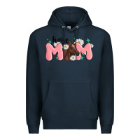 Navy horse mom Premium Hoodie - MaliasSmallBusiness
