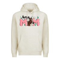 Oatmeal Heather horse mom Premium Hoodie - MaliasSmallBusiness