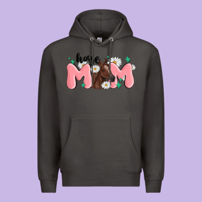 Horse Mom Premium Hoodie Designed By Maliassmallbusiness