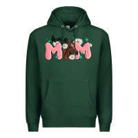 Sports Green horse mom Premium Hoodie - MaliasSmallBusiness