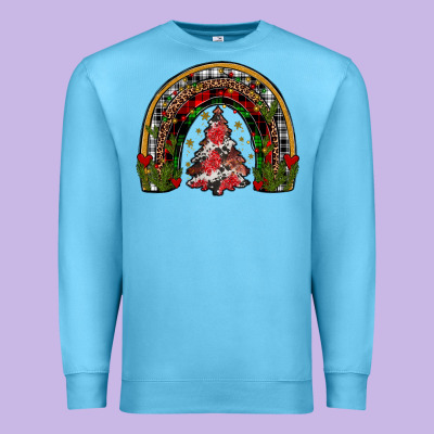Trees Rainbow Premium Sweatshirt Designed By Jahusdesignshop