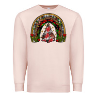 Pale Pink trees rainbow Premium Sweatshirt - JahusDesignShop