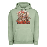 Pigment Oil Green long live cowgirls cards Urban Hoodie - NancyCooperArtShop