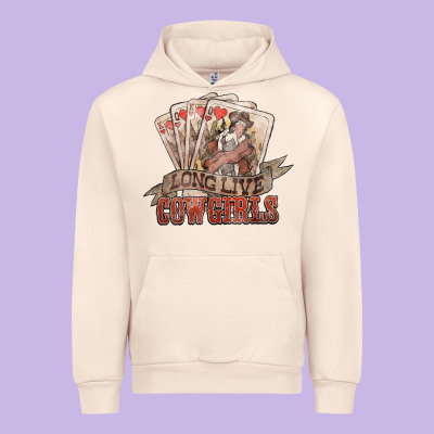 Long Live Cowgirls Cards Urban Hoodie Designed By Nancycooperartshop