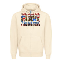 Sandshell it's the guts and it's the glory a hundred stripes Zipper Hoodie - Zillion Design Studio
