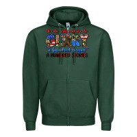Sports Green it's the guts and it's the glory a hundred stripes Zipper Hoodie - Zillion Design Studio