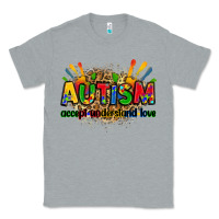 Heather Grey autism accept understand love Classic Tee - Zillion Design Studio