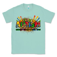 Seafoam autism accept understand love Classic Tee - Zillion Design Studio