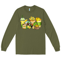 Army Green lemon farm fresh coffee cups Long Sleeve Tee - Zillion Design Studio