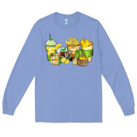 Colony Blue lemon farm fresh coffee cups Long Sleeve Tee - Zillion Design Studio