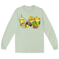 Matcha lemon farm fresh coffee cups Long Sleeve Tee - Zillion Design Studio