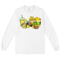 White lemon farm fresh coffee cups Long Sleeve Tee - Zillion Design Studio