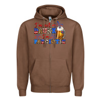 Chestnut i'm not drunk i'm patriotic zillion Zipper Hoodie - Zillion Design Studio