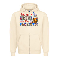 Sandshell i'm not drunk i'm patriotic zillion Zipper Hoodie - Zillion Design Studio