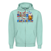 Seafoam i'm not drunk i'm patriotic zillion Zipper Hoodie - Zillion Design Studio