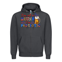 Smoke i'm not drunk i'm patriotic zillion Zipper Hoodie - Zillion Design Studio