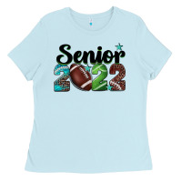 Baby Blue football senior 2022 Ladies Tee - BarkalooDesign