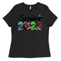 Black football senior 2022 Ladies Tee - BarkalooDesign