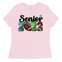 Bubblegum Pink football senior 2022 Ladies Tee - BarkalooDesign