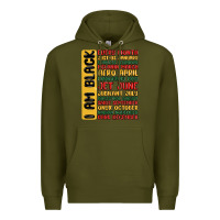 Army Green black history  month Premium Hoodie - MaliasSmallBusiness