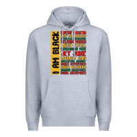 Heather Grey black history  month Premium Hoodie - MaliasSmallBusiness