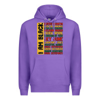 Purple black history  month Premium Hoodie - MaliasSmallBusiness