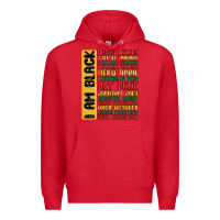 Red black history  month Premium Hoodie - MaliasSmallBusiness