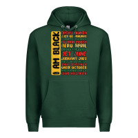 Sports Green black history  month Premium Hoodie - MaliasSmallBusiness