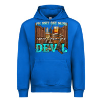 Cobalt im only one drink Urban Hoodie - NancyCooperArtShop