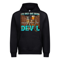 Foreset Green im only one drink Urban Hoodie - NancyCooperArtShop