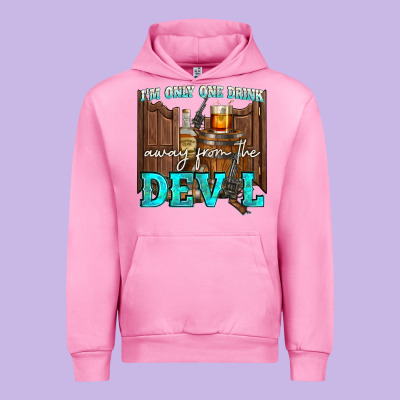 Im Only One Drink Urban Hoodie Designed By Nancycooperartshop