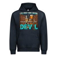 Navy im only one drink Urban Hoodie - NancyCooperArtShop
